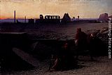Thebes Canvas Paintings - Ruines De Thebes (Haute-Egypte)